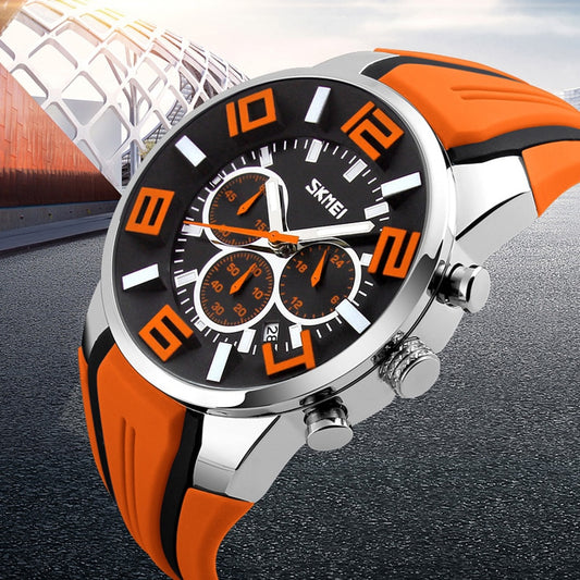SKMEI 9128 Men Luxury Brand Chronograph Sports Watches