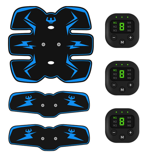 EMS Muscle Stimulator with LED Display USB Rechargeable Abdominal Belt Work Out Power Fitness Abdominal Men Women
