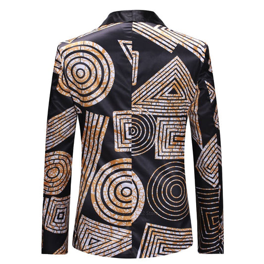 Men 2022new Dashiki African Clothes Fashion Clothing Buttons Geometric Print Jacket Cardigan Male Suit African Dresses for Women